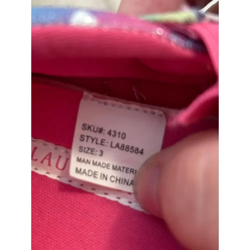 LAURA ASHLEY Infant Girl Unicorn Slip-On Sneakers / Size: 3